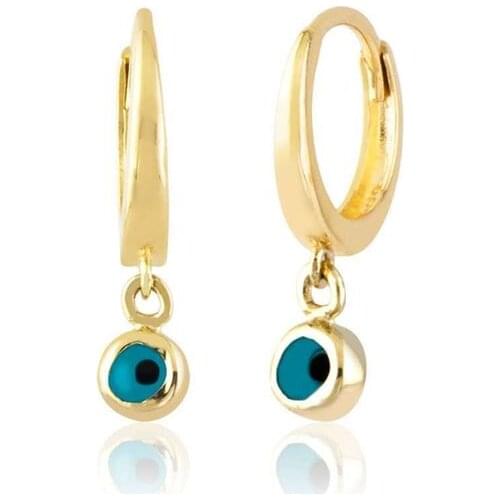 Eye Gold Rocking Earrings Bright Wholesale Handy Custom Craftsmanship Gift Gold Earrings Design On Special Occasions