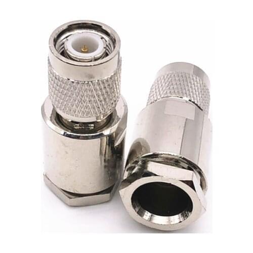 10pcs TNC Male Plug Clamp for RG8 LMR400 RG213 RG165 Cable RF Coaxial Adapter Connectors