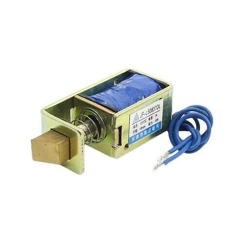 DC12V 1A 15N/10mm Linear Motion Pull Type Door Lock Solenoid Electromagnet