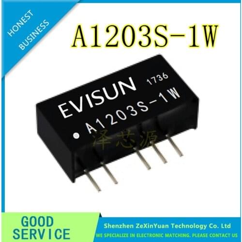 2PCS-10PCS A1203S-1W DC-DC Isolated Power Supply Module 12V to 3.3V Output/Decrease A1203S-1WR2
