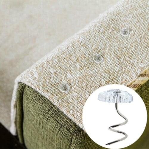 20PCS Bed Sheet Clip Fixer Transparent Twist Nail Sofa Cushion Blankets Cover Grippers Holder Fixing Slip-Resistant For Home