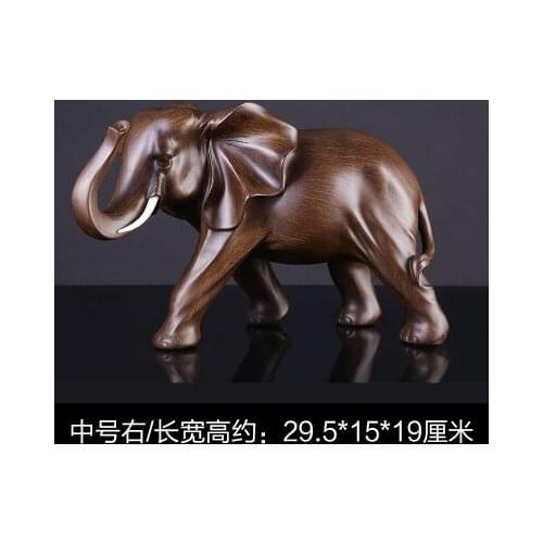 29.5CM Table resin TV cabinet home decoration handicraft European elephants housewarming gift crafts statue