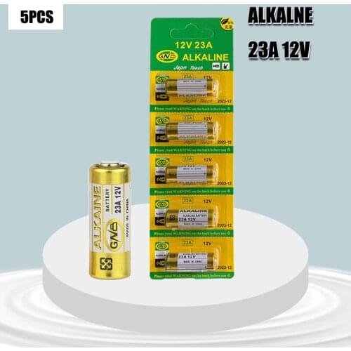 5PCS Alkaline Dry Battery 12V 23A 21/23 A23 E23A MN21 MS21 V23GA L1028 Small Batteries for Toys, Doorbell, Remote Control etc