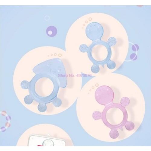 DHL 500pcs Baby Turtle Silicone Teether Safety Octopus Tortoise Baby Food Grade Silicone Soother Teether Teething Pacifier