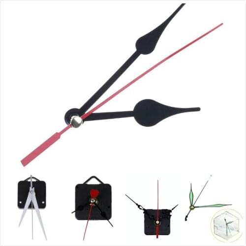 7Styles Black DIY Quartz Watch Wall Clock Movement Classic Hanging Clock Mechanism Parts Quartz Wall Clock Movement