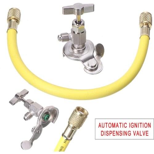 R12 R22 Car Air Conditioning Accessories A/C R12 R22 Refrigerant Charging Recharge Hose Valve Kit Air Conditioner Tools