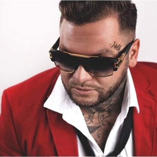 AOZE New Design fashion brand Grand Master Vintage mens sunglasses Retrostyle Hip Hop unisex sunglasses male sun glasses UV400