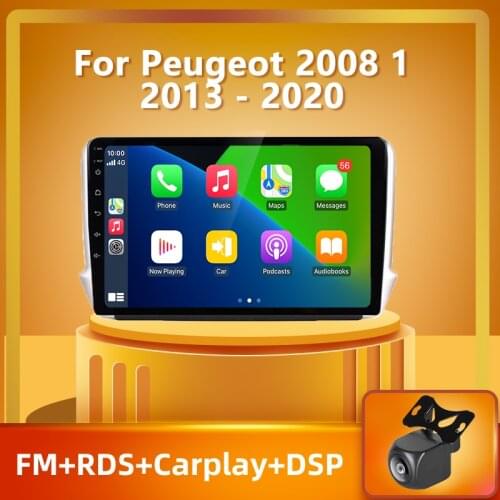 PEERCE For Peugeot 2008 1 2013 - 2020 Car Radio Multimedia Video Player Navigation GPS Android 10 No 2din 2 din DVD