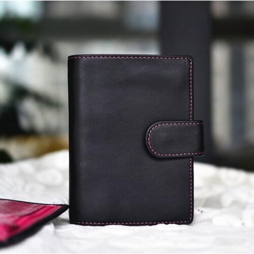 Genuine Leather a7 Rings Notebook Planner Leather Mini Agenda Organizer Cowhide Diary Journal Sketchbook Big Pocket