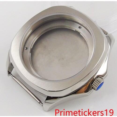 BLIGER 40mm stainless steel watch case sapphire glass fit MIYOTA 82 series automatic movement