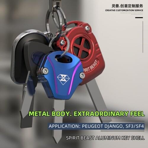 Suitable for Django key head modification accessories electric door lock key cover SpeedFight 4 key handle shell SF3 Key cover