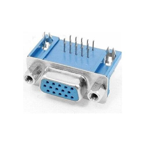 DB15 3 Line D-sub PCB Mount Female Connector PC VGA Socket