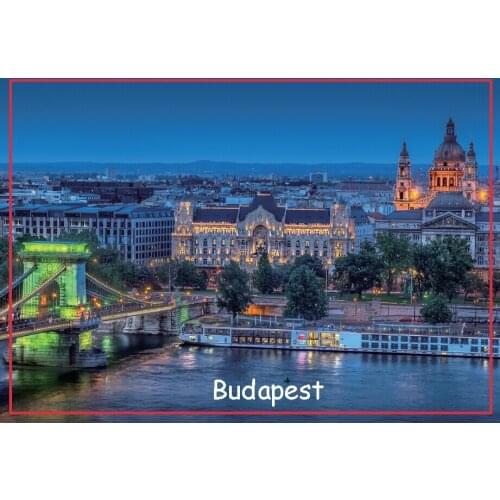 Decoration Gift Photo Magnets 78*54*3mm Budapest Souvenir Fridge Magnets 20258