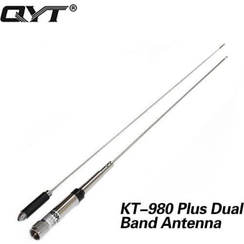 QYT 980Plus Dual Band 146/436MHz 3.0/5.5dBi Mobile Radio Antenna KT980Plus for Car Mobile Radio QYT KT-980Plus 2 Bands Radio
