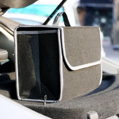 Felt Car Trunk Storage Box Durable Foldable Storage Bag Small Tool Storage Box First Aid Kit Car Accessories Automotive Interior