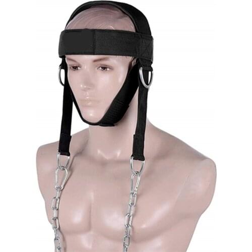 Head Neck Training Cap Head Harness Body Weight-bearing Strength Exercise Strap Adjustable Neck Power Fitness Gym Accessories