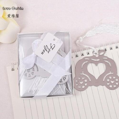 Cinderella Pumpkin Carriage Bookmark Wedding Favors And Gifts Wedding Supplies Wedding Souvenirs Wedding Gifts For Guests 50