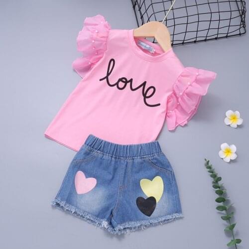 Summer Clothes For Girls Toddler Girls Clothes Outfits Kids Clothing For Girls Tracksuit Suit For Girls Children Clothing 2Pcs