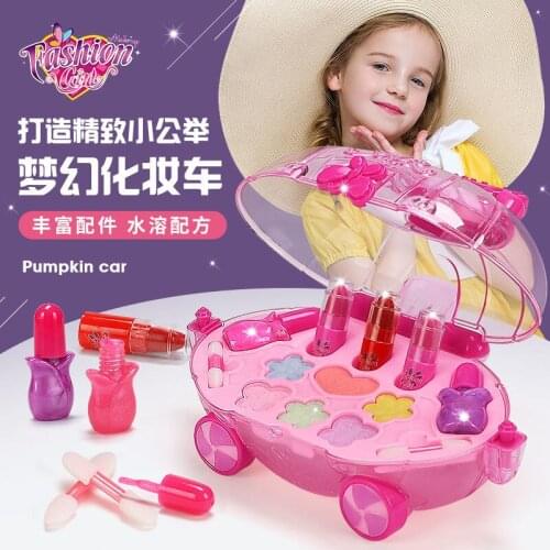 Girls Makeup Set Princess Cosmetics Make Up Set Washable Kids Makeup Set Pretend Play Make Up Toys