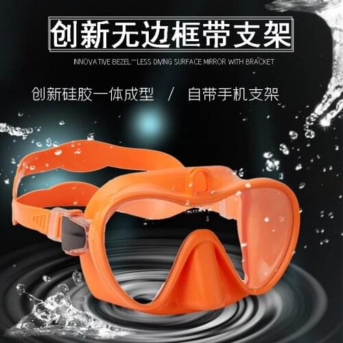 Adult Male And Female Silicone Edging Anti-fog Swimming Diving Goggles Snorkel Set Diving Masks