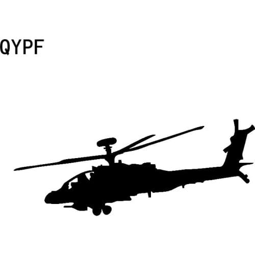 QYPF 16.7cm*6.3cm Unusual Control Gigantic Helicopter Vinyl Car Sticker Delicate Decal Pattern Accessory C18-0701