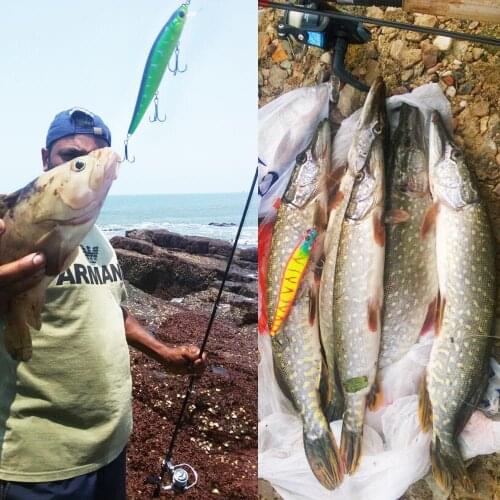 SEALURER 2018 Hot Color 140mm 23g Fishing Lure Float Jerkbait Hard Bait Dive 1.5m Bass Wobblers 3 Hooks Minnow