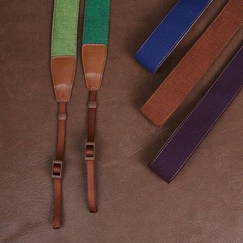 Cam-in 7170 7171 7172 7173 Jean Cow Leather Universal Camera Strap Neck Shoulder Carrying Cotton Cloth General Adjustable Belt