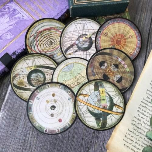 Vintage Universe Star Constellation Map Diary Sticker Junk Journal Scrapbook Travel Diary Happy Planner Decorative Sticker