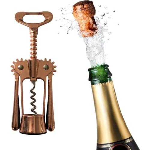 VKTECH Stainless Steel Red Wine Opener Wing Type Metal Sommeliers Wine Corkscrew Bottle Openers Corkscrews Wine Cork Remover New