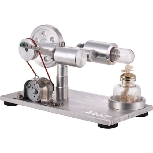 High Quality Metal Hot Air Stirling Engine Motor Model Educational Toys Science Experiment Kit Set for Chuldren Learning Science