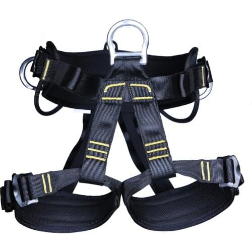 Outdoor Sports High Strength Rock Climbing Harness Safety Seat Belt Mountaineering Harness Rappelling Equip for Climbing Acc