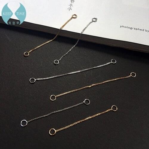 DIY handmade jewelry accessories gold plating chain belt hanging Earrings Earrings Ear Stud Earrings Pendant pendant material