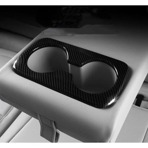 Car Rear Seat Water Cup Holder Frame Cover Trim For Hyundai Tucson NX4 2021 Auot Styling Accessories