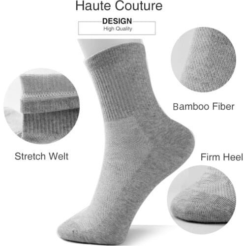 3/4/5/6Pair Unisex Women Socks Breathable Socks Solid Short Socks Comfortable Cotton Middle Tube Socks Black White Gray Sox