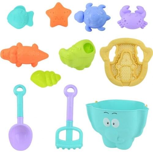9Pcs/Set Beach Toys For Kids Baby Beach Game Toys Children Sandbox Set Kit Summer Toys for Beach Play Sand Water Game Play Cart