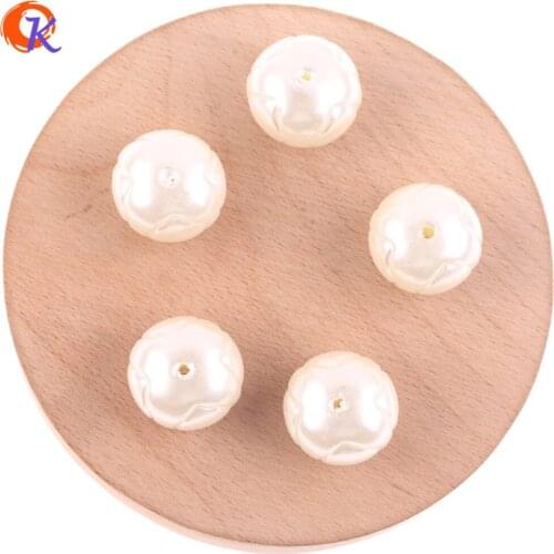 Cordial Design 125Pcs 20*16mm Acrylic Beads/DIY Bead Making/Earring Findings/Imitation Pearl Beads/Hand Made/Jewelry Accessories