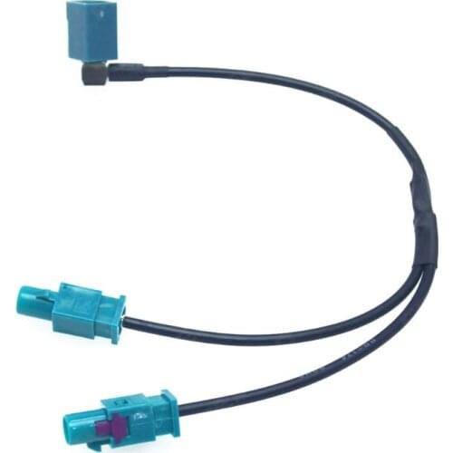 Dual-Male Fakra to Female Fakra Antenna Adapter Cable Radio FM Conversion Line A0NE