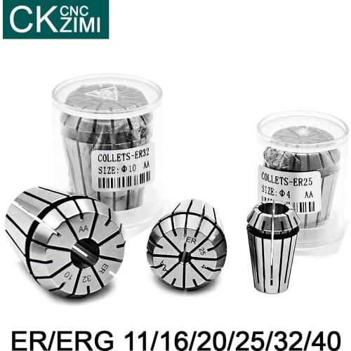 ER16 1-10mm 1/8 1/4 Precision spring collet chuck for CNC milling tool holder Engraving machine spindle motor Spring Collet Set