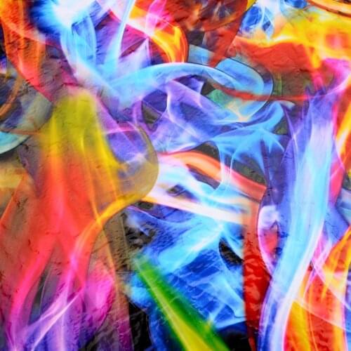 50*100cm Hydro Dipping Water Transfer Hydrographic Film Rainbow Flames Film PVA Moto Car Decoration