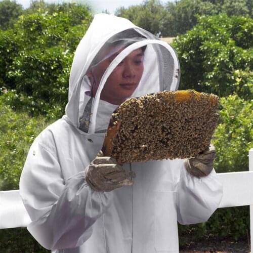 Cotton Full Body Beekeeping Clothing Veil Hood Hat Anti-Bee Coat Special Protective Clothing Space Beekeeping Bee Suit Equipment