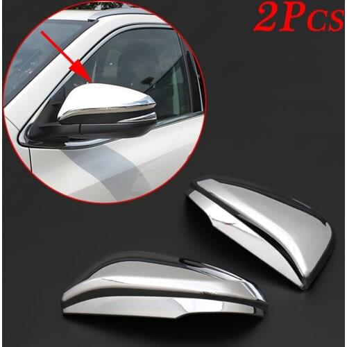 Chrome Rearview Mirror Protect Cover Accessories Fir For Toyota Highlander Kluger 2014 2015 2016 2017-2019 Rear View Mirror Trim