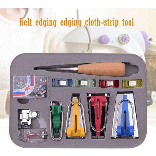 Machine Tools Binding Sew Multifunction Sewing Bias Tape Maker Set DIY Patchwork Quilting Tool Sewing Machine Set