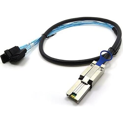Transmission 12Gbps 2m Connection Line Data Transmission Cable Wire for MINI SAS 26P To SATA 7P SFF 8088 Array Card Hard Disk