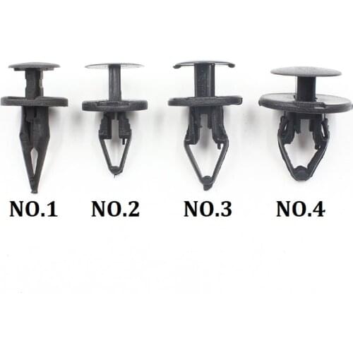KE LI MI 100 Pieces Exterior Car Body Bumper Push Type Retainer Rivet For Ford Mondeo Focus Carnival Replace Bumper Clip