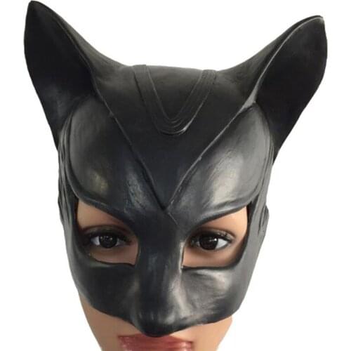 Masquerade Mask Black Half Face Mask Children Adult Latex Headgear Party Props Face Mask New Mask for Face Women