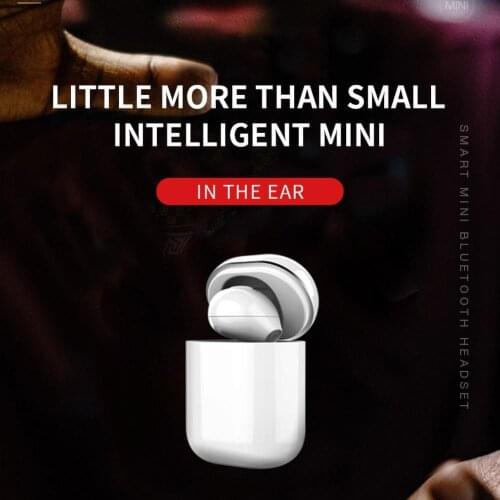 1pcs Mini Invisible Bluetooth Handsfree Stereo Headset HD Call Wireless Earphone Sports Waterproof Earbuds with Charging Box