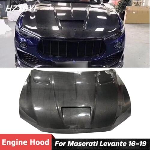 Forge Carbon Fiber Or FRP Front Engine Cover Hood Bonnet For Maserati Levante Tuning 2016-2019