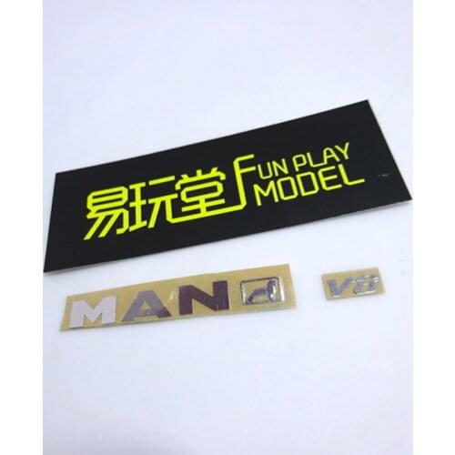 Rc Car Toys Body Shell Logo Stickers Decals Set For 1/14 Scale Tamiya Truck MAN TGX 26.540 56325 56329 Tractor Diy Part