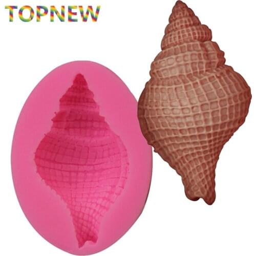 3D Conch Shell Silicone Fondant Chocolate Mould Soap Mold Paste Candy Cake Decorating Tool
