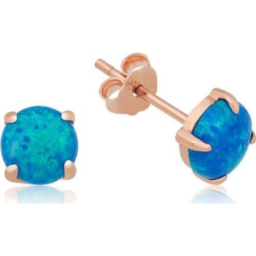 Silverlina Silver Opal Stone Earrings